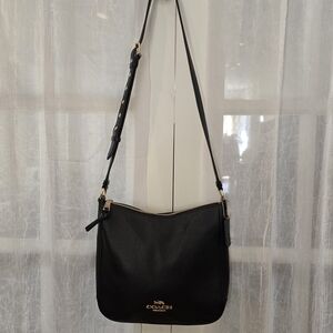 Coach Black Leather Crossbody Bag EUC
